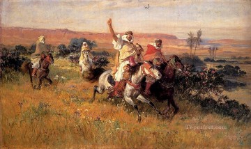 The Falcon Hunt Arabic Frederick Arthur Bridgman Oil Paintings